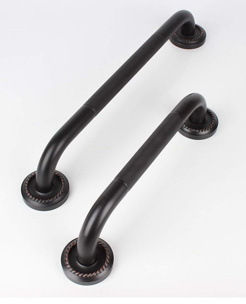 700Brass 18-Inch Grab Bar Featuring Anti-Slip Handrail, Solid Brass, Oil Rubbed Bronze, Heavy-Duty Construction Armrest, Bathroom Bathtube Shower Safety Rail - Image 2